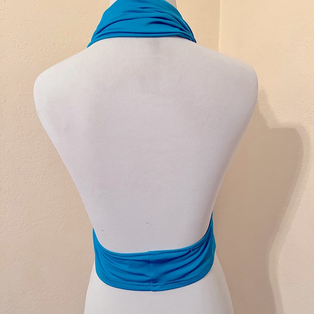 Turquoise Halter Top - Picture 2 of 2
